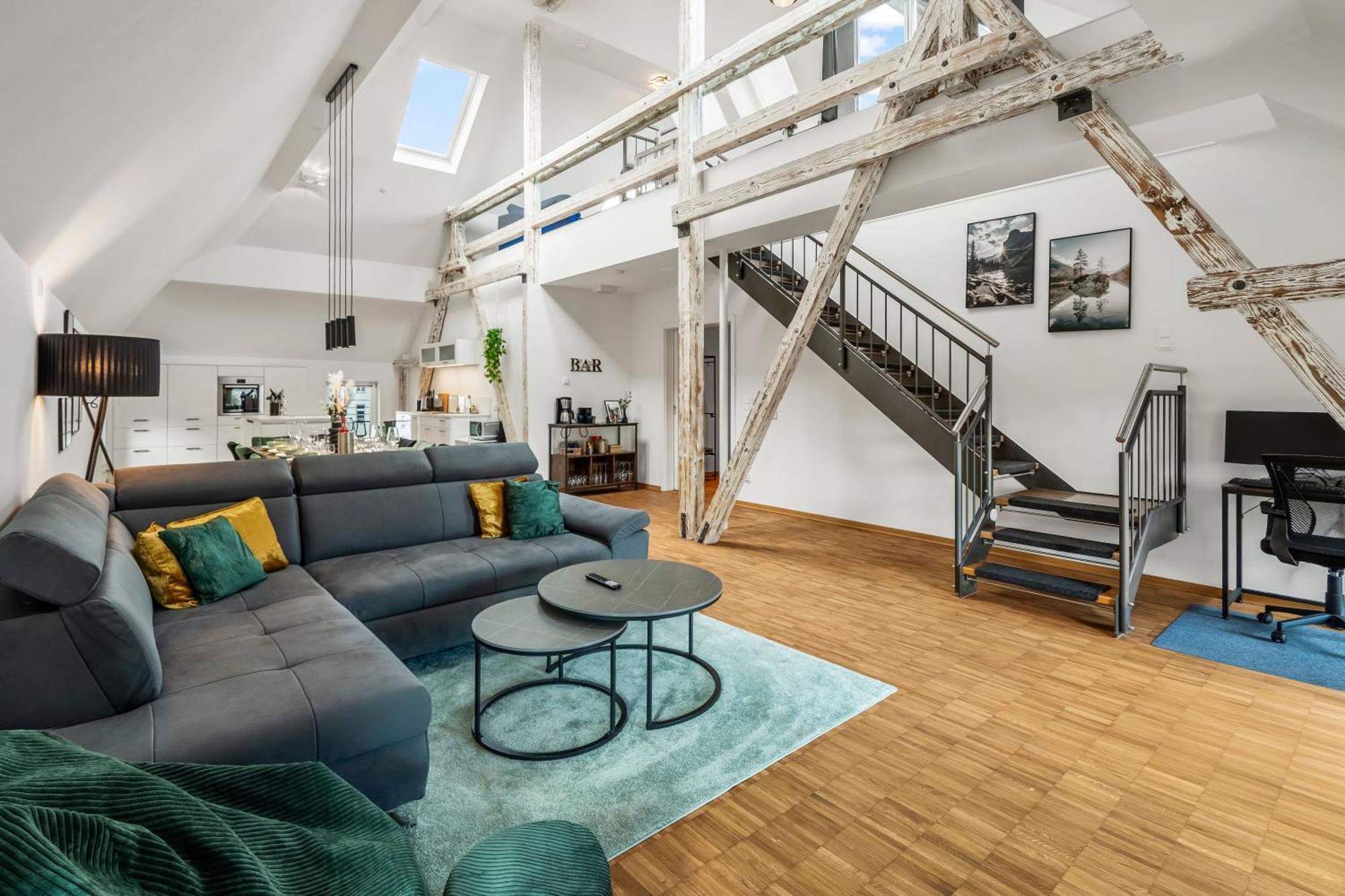 Dnd Design Loft I 170Qm I Parken I Balkon I Workstation I Netflix I Kaffee I Waschmaschine I Trockner I Xbox I Ausblick Lägenhet Würzburg Exteriör bild