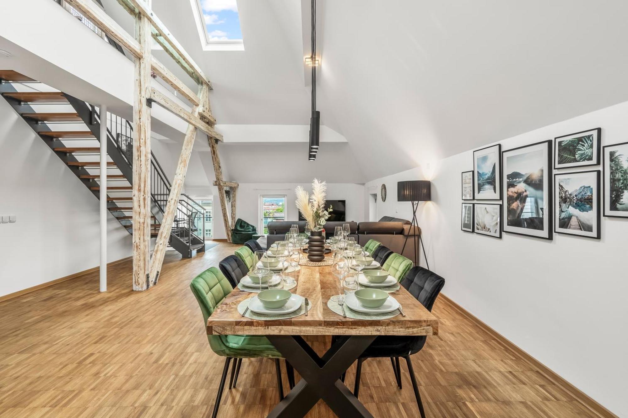 Dnd Design Loft I 170Qm I Parken I Balkon I Workstation I Netflix I Kaffee I Waschmaschine I Trockner I Xbox I Ausblick Lägenhet Würzburg Exteriör bild